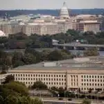 Photo: File Photo: The Pentagon building is seen in Arlington, Virginia, USA.