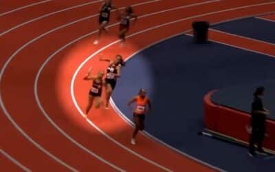 High school runner that hit the opponent in the head with baton assault and battery charge