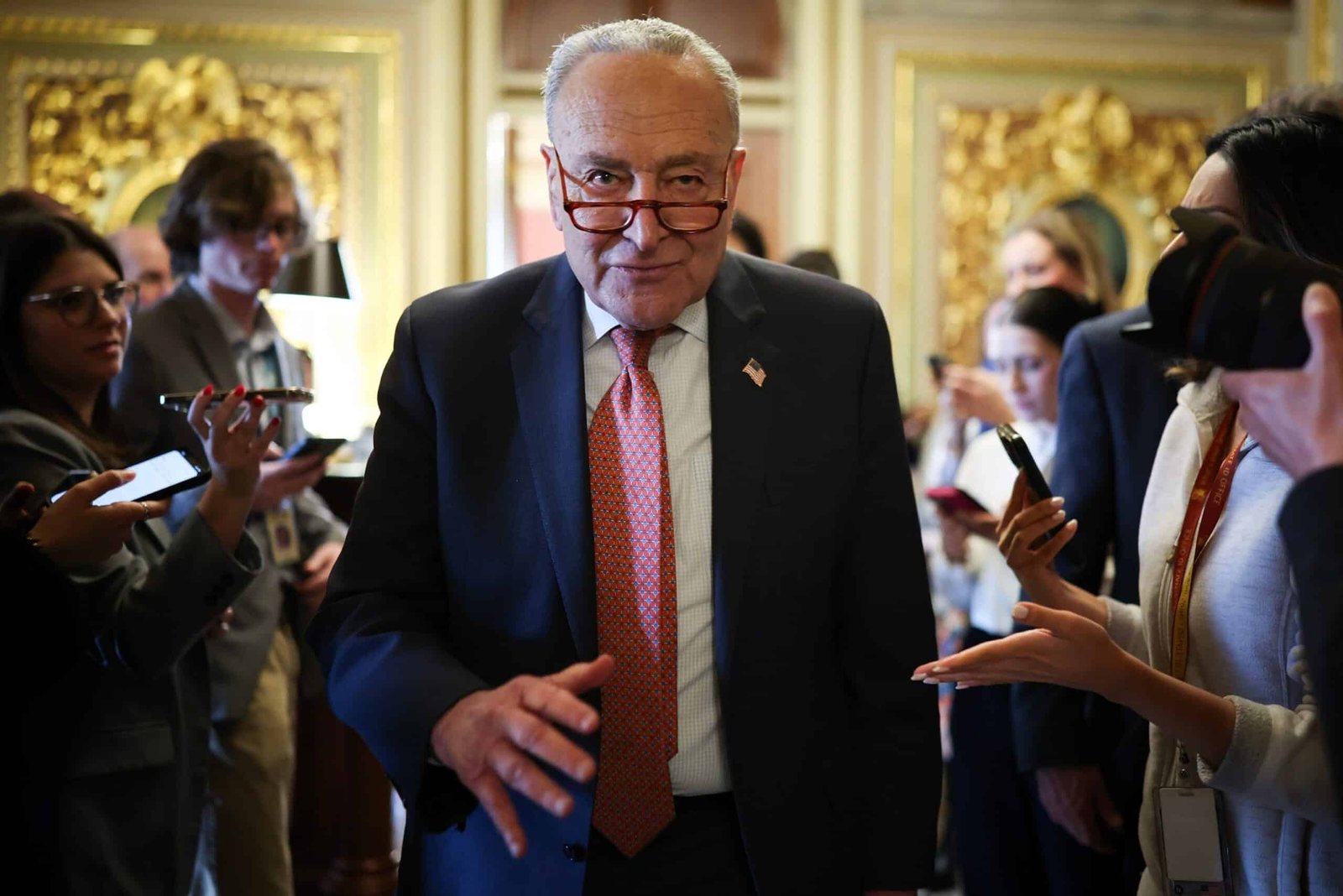 Senate Democrats have tight lips after snuggling by the imminent closure of the government