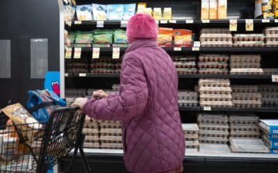 Photo: A customer buy eggs in a grocery store, on March 12, 2025, in Chicago.