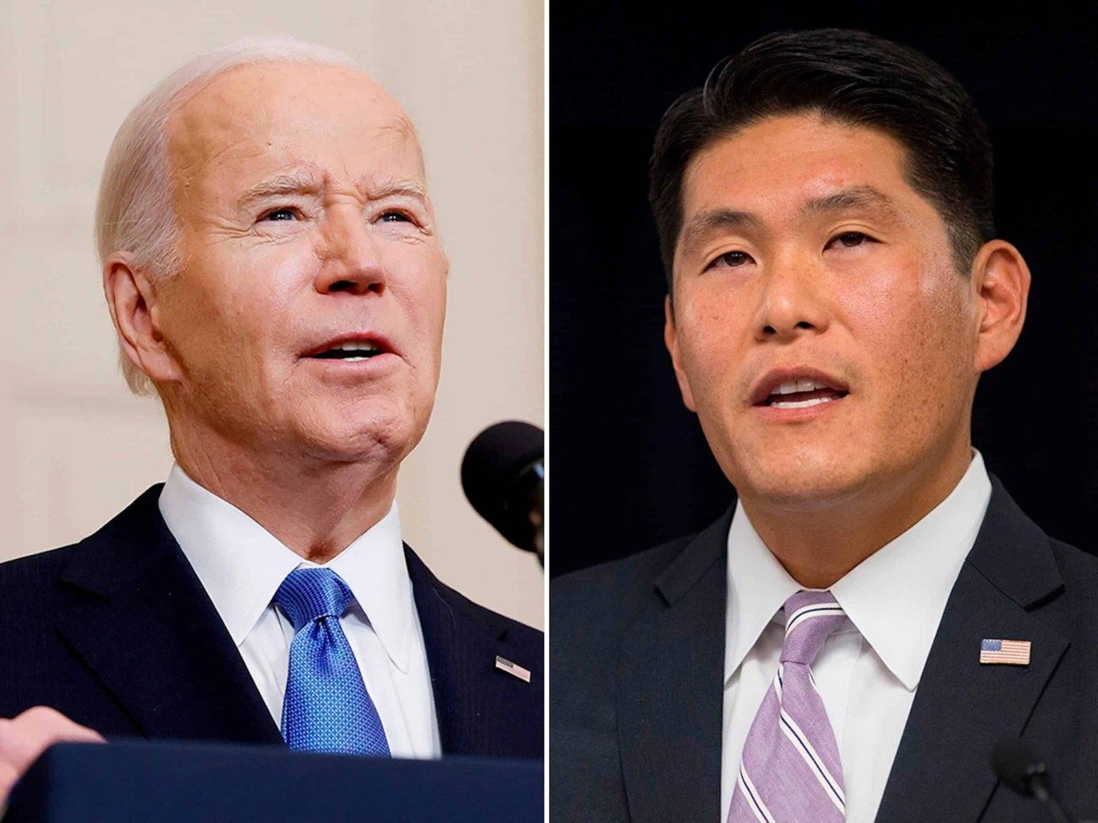 Photo: President Joe Biden talks about the recent approval of the Senate of the Project of Supplementary National Security Law at the White House, on February 13, 2024. The United States prosecutor Robert Hur speaks at a press conference, on September 19, 2018, in Baltimore.