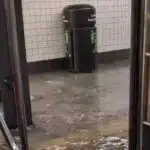 Sudden floods impact the transport of New York City when storms reach northeastern