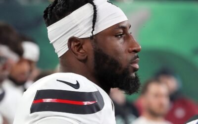 PHOTO: New York Jets defensive player Kris Boyd, pictured on Oct. 31, 2024, while playing for his former team, the Houston Texans, at Met Life Stadium in East Rutherford, New Jersey.